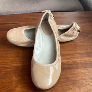Cole Haan Maria Sharapova nude patent ballet flats. Size 10.5 10 1/2